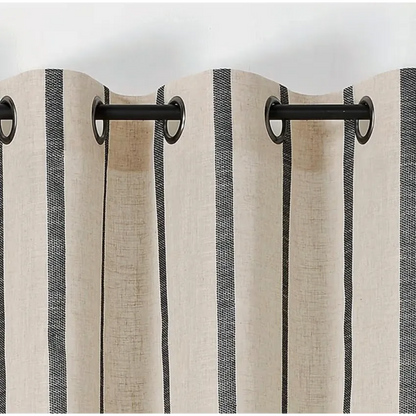 Rideau Japandi Rayures Naturelles 145×275 – Davina