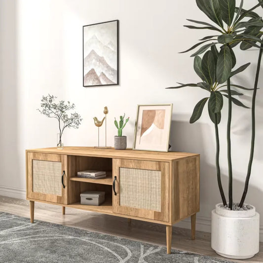 Buffet Japandi Effet Cannage & Bois – Artic