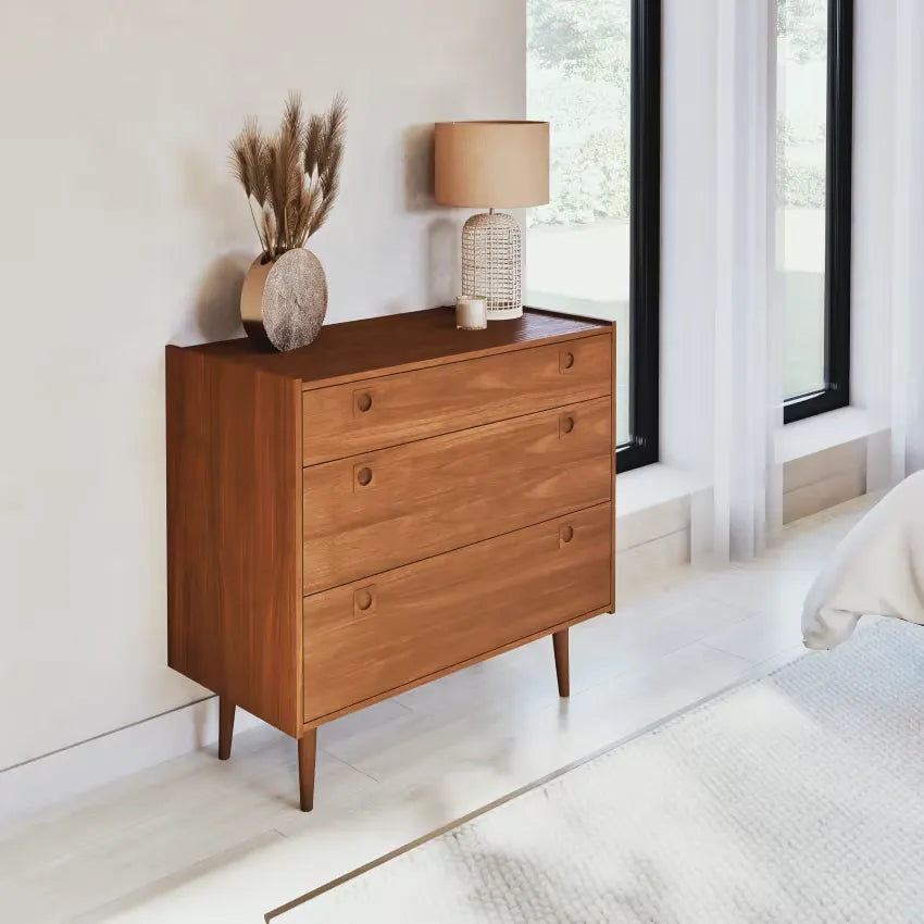 Lampe Japandi Rotin Tressé & Lin Beige – Tanger