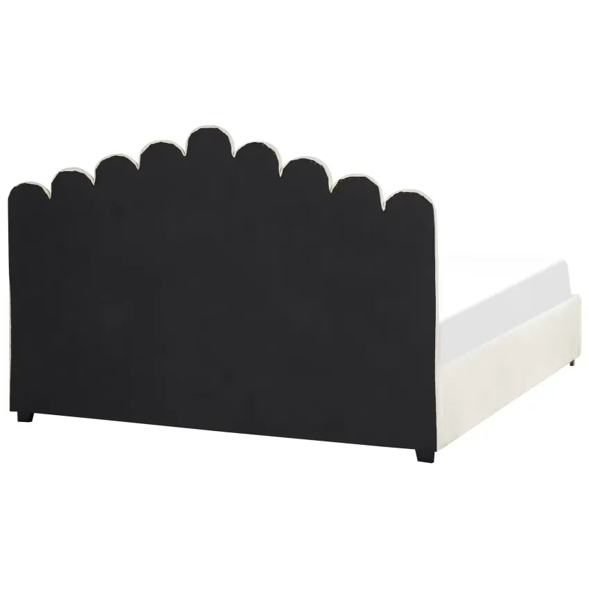 Lit Japandi 180x200 Tissu Blanc – Vincennes