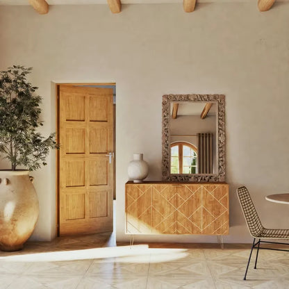 Buffet Japandi 2 Portes Manguier Massif – Stella
