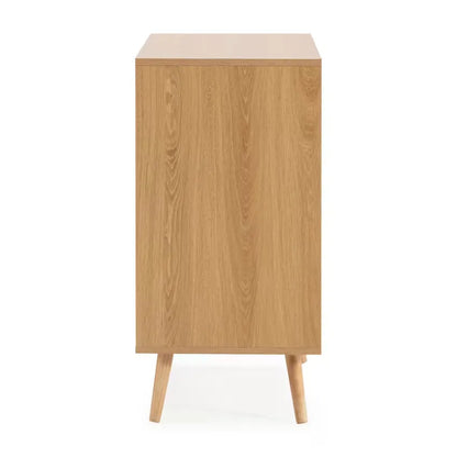 Commode Japandi 3 Tiroirs Effet Chêne – Telmo