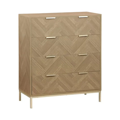 Commode Japandi 4 Tiroirs Chevron – Budapest