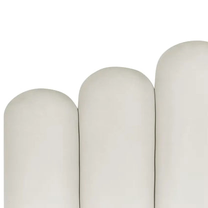 Lit Japandi 180x200 Tissu Blanc – Vincennes