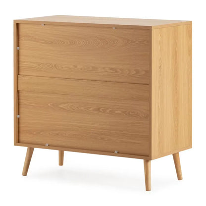 Commode Japandi 3 Tiroirs Effet Chêne – Telmo