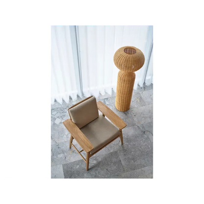 Lampadaire Japandi Rotin Naturel – Vinka