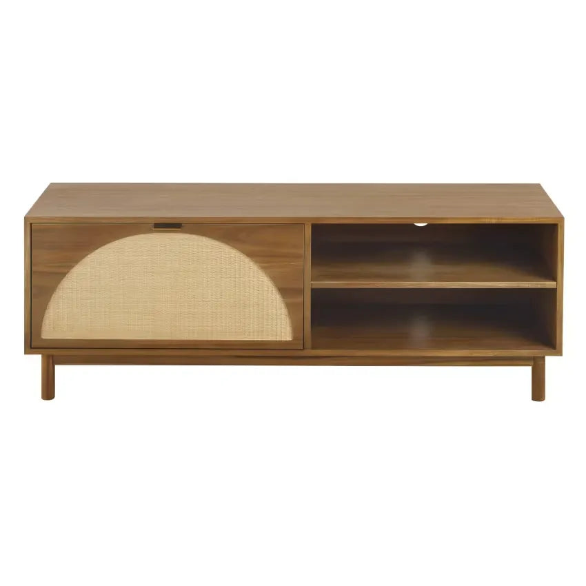 Meuble TV Japandi Vintage Fibre Végétale – Tarifa