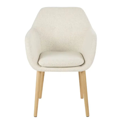 Fauteuil Japandi Bouclette Écrue – Arnold