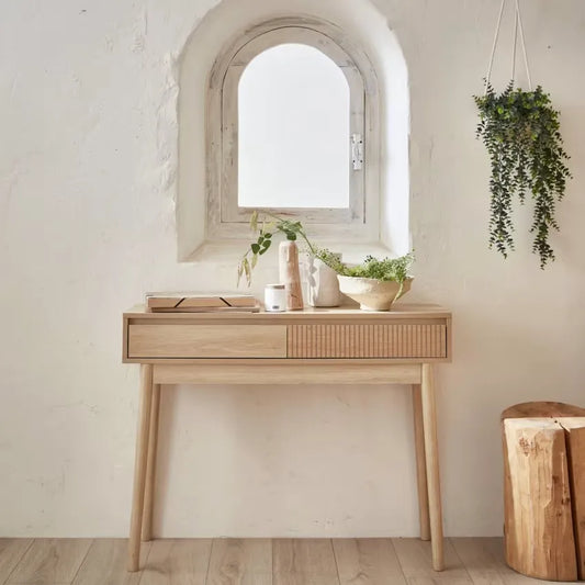 Console Japandi Bois 2 tiroirs – Linear