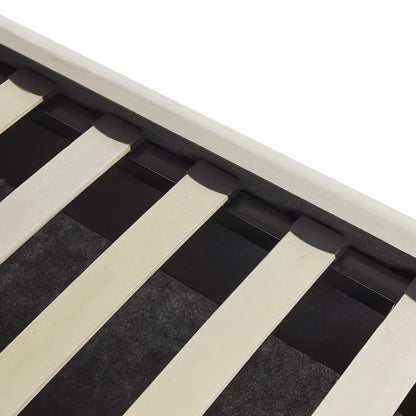 Lit Japandi 180x200 Tissu Blanc – Vincennes