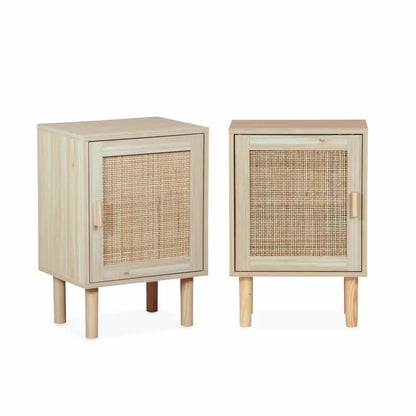 Tables de chevet Japandi Cannage – Camargue