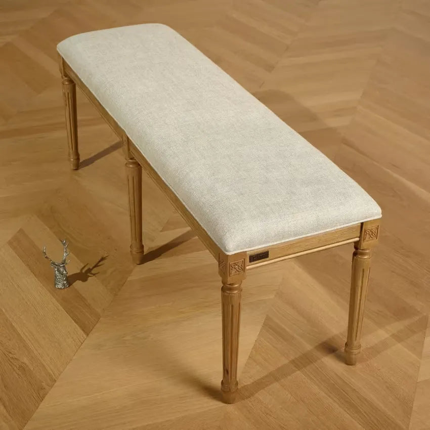 Banc Japandi Hévéa & Lin Beige – Stephen