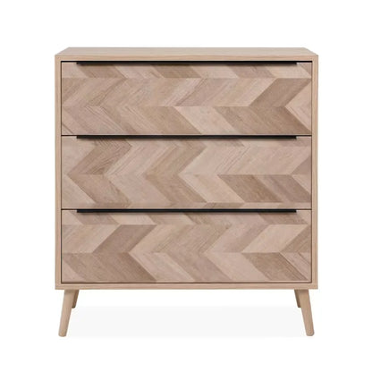 Commode Japandi Bois Chevron 80 cm – Torun