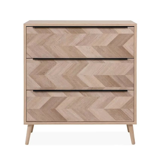 Commode Japandi Bois Chevron 80 cm – Torun
