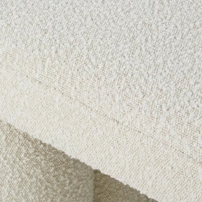 Banc Japandi Effet Laine Bouclée Blanche – Gemma