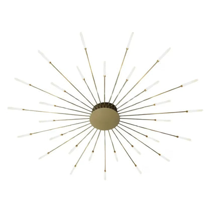 Plafonnier Japandi Métal Aluminium & Acrylique Doré – Isco