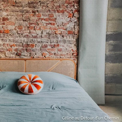 Lit Japandi 140x190 Chêne & Cannage Naturel – Leonie