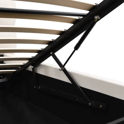 Lit Japandi 180x200 Coffre Velours Beige – Lola