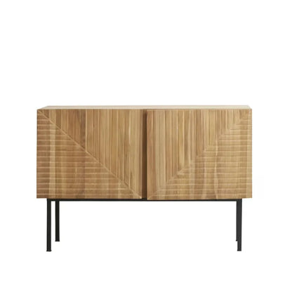 Buffet Japandi Teck Massif & Métal 120 cm – Portland