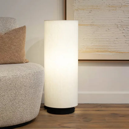 Lampadaire Japandi Lin Blanc & Noir – Elmo