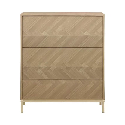 Commode Japandi 4 Tiroirs Chevron – Budapest