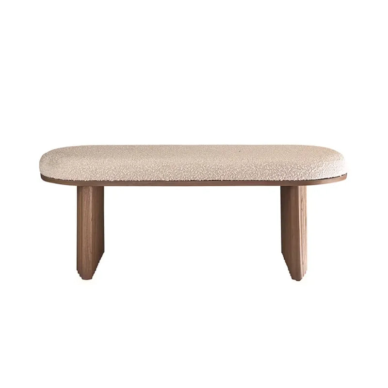 Banc Japandi Mindi Noyer & Bouclette – Marlow