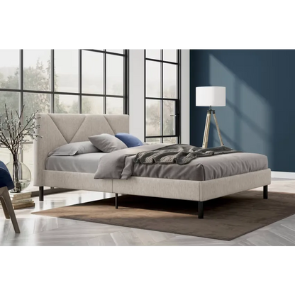 Lit Japandi – Demi-carré Beige – Zeffirio