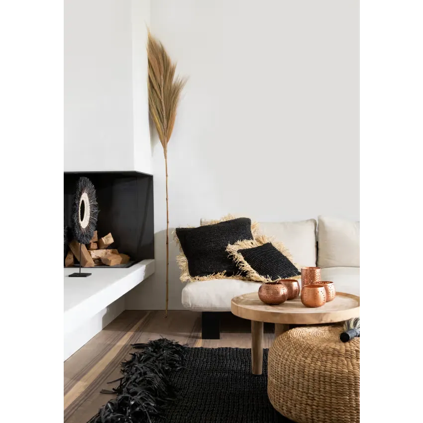 Pouf Japandi Jacinthe d’Eau Naturel – Summer