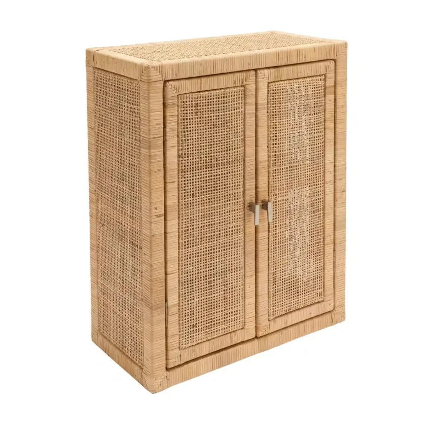 Étagère Japandi Cannage Rotin Beige – Saigon