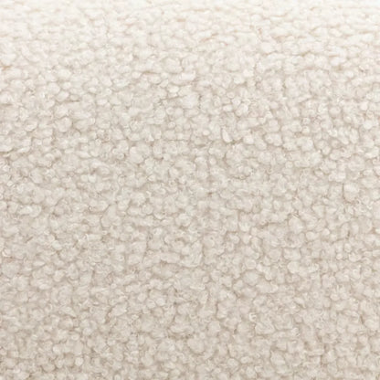 Fauteuil Japandi Hévéa Noyer Clair & Bouclette Crème – Antoine