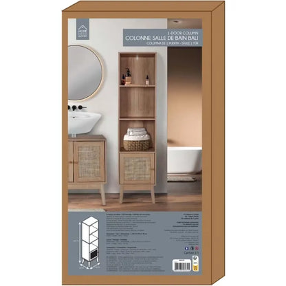 Étagère Japandi Salle de Bain 1 Porte – Lira