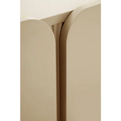 Buffet Japandi Beige Bords Arrondis – Orea