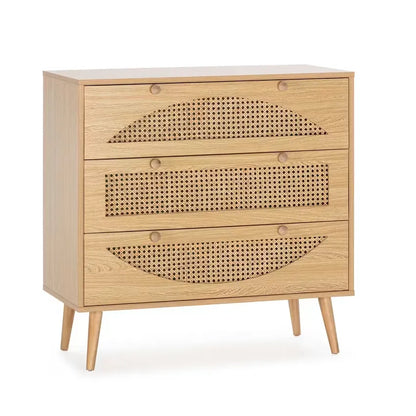Commode Japandi Chêne 3 Tiroirs – Luna