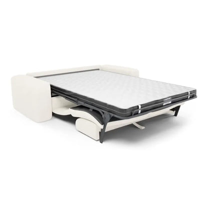 Canapé Japandi Convertible Express 160 cm Bouclette Crème – Myra