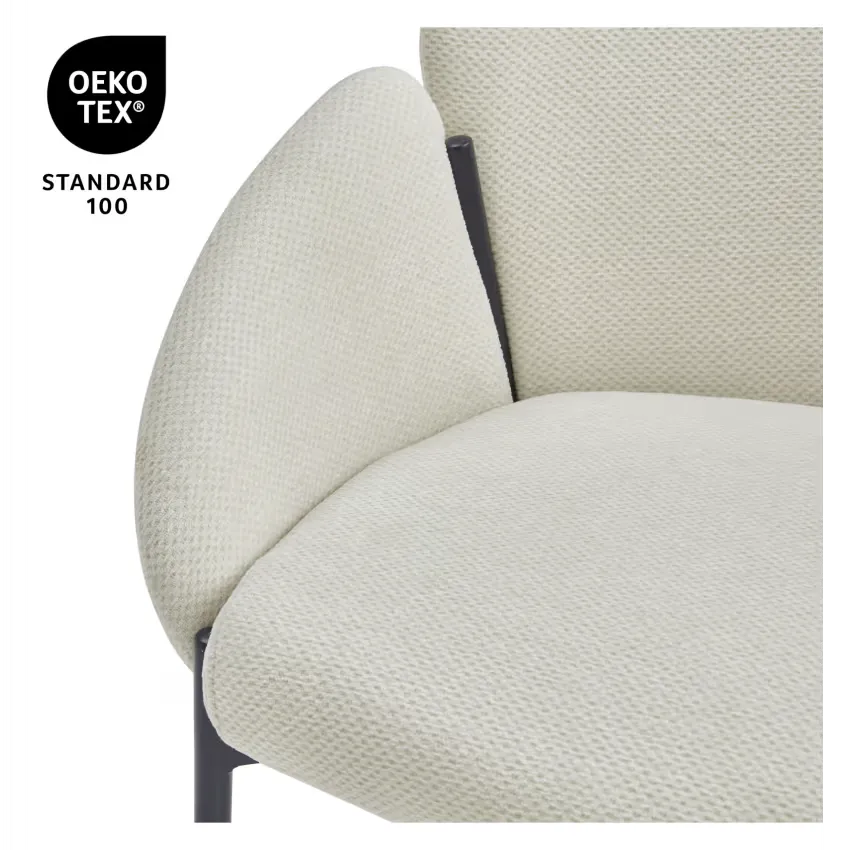 Chaises Japandi Tissu Écru – Candice