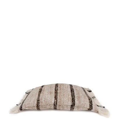 Coussin Japandi Coton Blanc & Noir 30×50 – Summer