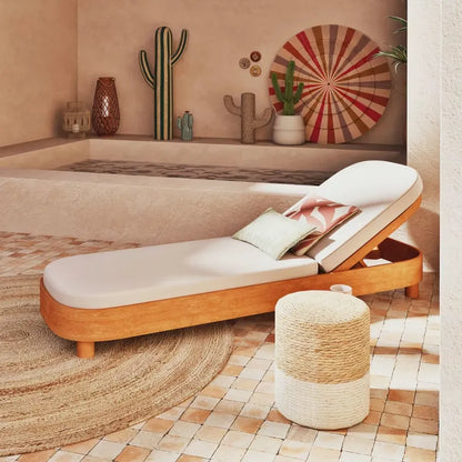 Pouf Japandi Jute Tressé Beige & Brun – Omar