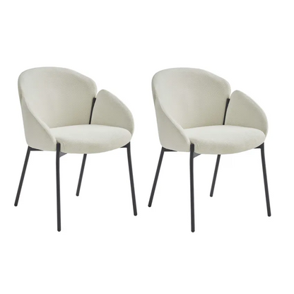 Chaises Japandi Tissu Écru – Candice