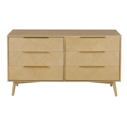 Commode Japandi Double 6 Tiroirs – Axelle