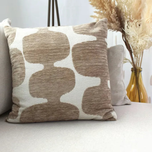Coussin Japandi Jacquard Beige 40×40 – Oria