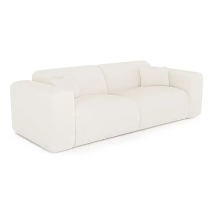 Canapé Japandi Convertible Express 160 cm Bouclette Crème – Myra