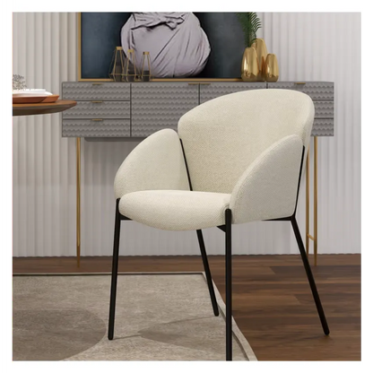 Chaises Japandi Tissu Écru – Candice
