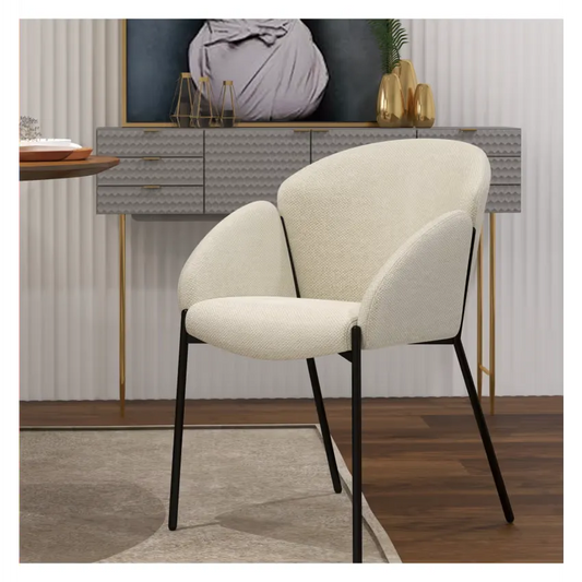Chaises Japandi Tissu Écru – Candice