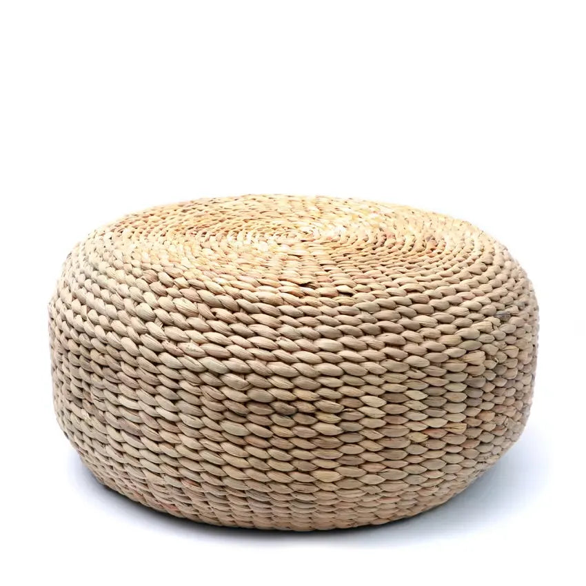 Pouf Japandi Jacinthe d’Eau Naturel – Summer