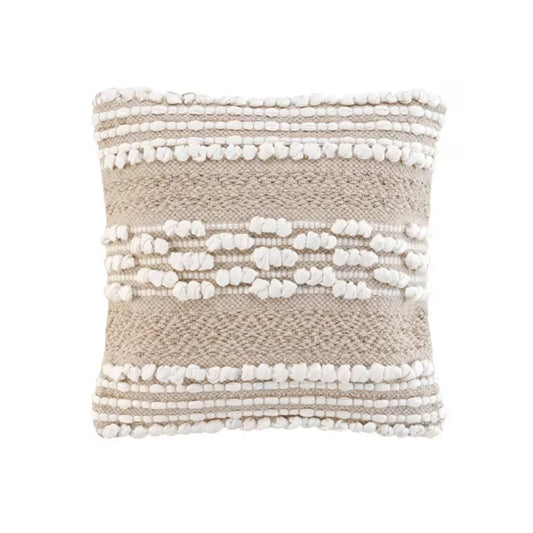 Coussin Japandi Déhoussable Beige 40×40 – Naya