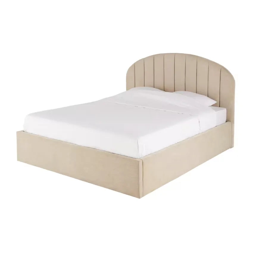 Lit Japandi 180x200 Coffre Beige – Cozy