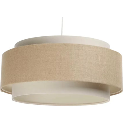 Suspension Japandi Tissu Beige 50×50×25 – Doblo