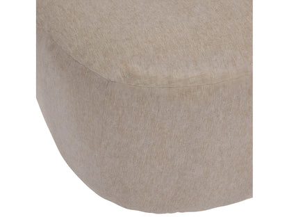 Fauteuil Japandi Chauffeuse Chiné Beige - 1 Place