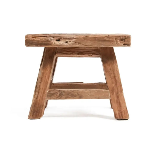 Tabouret Japandi Bois Recyclé – Summer
