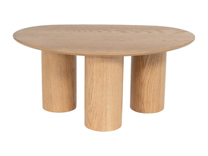 Table Basse Japandi Ronde en Bois Clair - Osinar